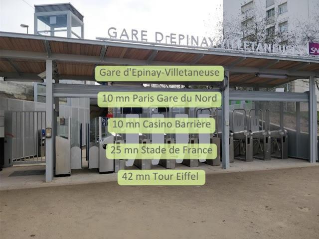 Gare En Face A Pied - Paris 10Mn - Parking Prive Gratuit - De 1 A 8 Personnes - Souplex - Tout Equipe - Entierement Renove Montmagny Exterior photo